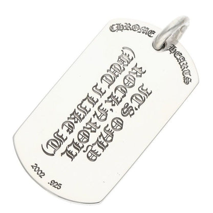 Chrome Hearts D Tag Lrg LT Lip and Tan Dog Large Necklace Top