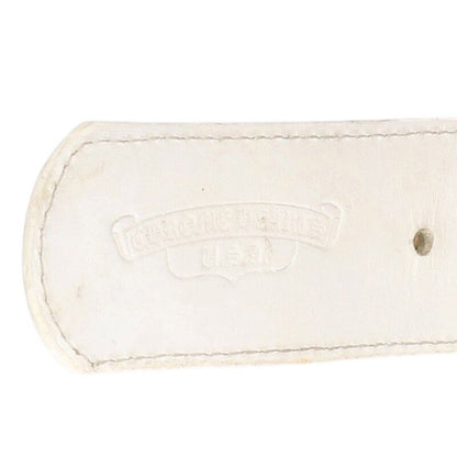 Chrome Hearts Strap Dbl Grommet Double Leather White