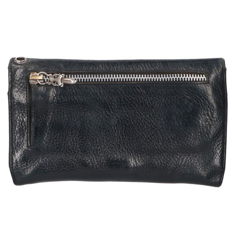 Chrome Hearts Wave BS Fluer Full Button Leather Wallet