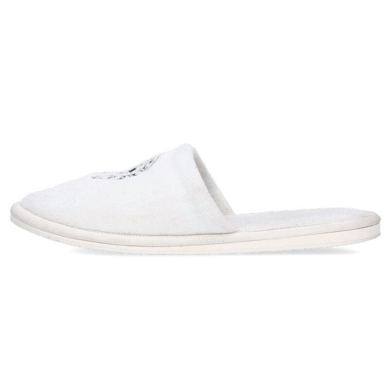 Chrome Hearts Horse Shoe Embroidery Hotel Sandals White Black