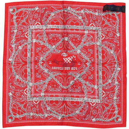 Louis Vuitton Carre 55 LV Rope Silk Red Scarf