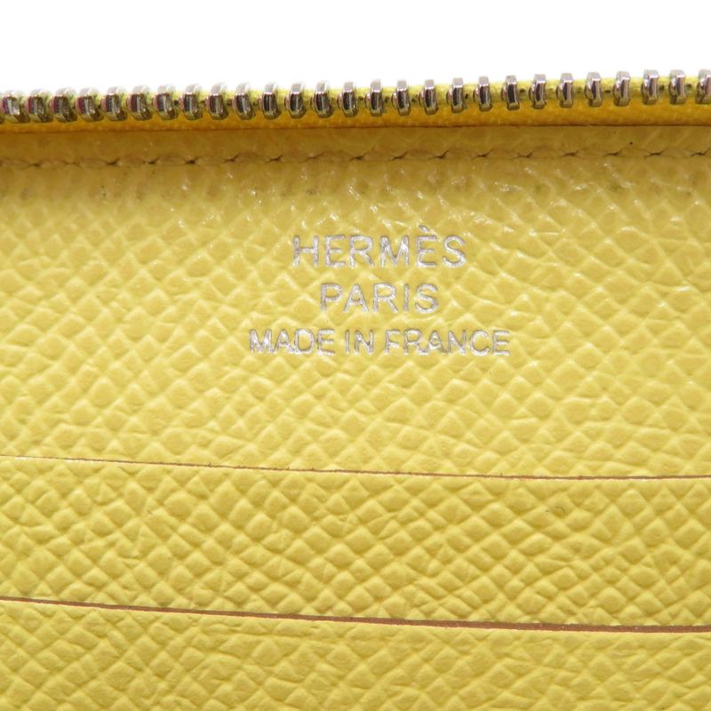 Hermes Azap Mini Veau Epsom Yellow Coin Case