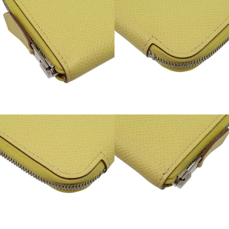 Hermes Azap Mini Veau Epsom Yellow Coin Case