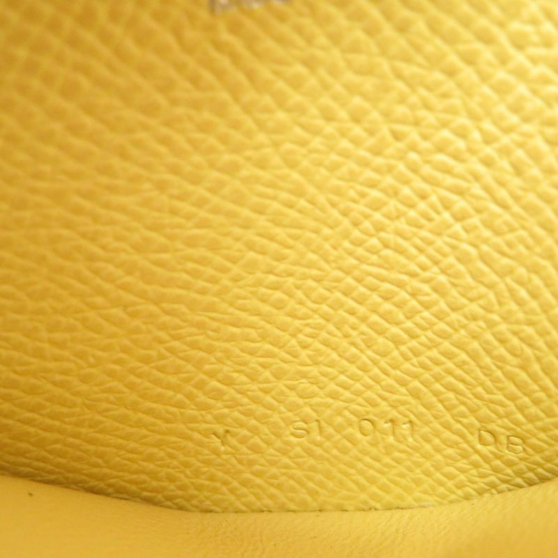 Hermes Azap Mini Veau Epsom Yellow Coin Case