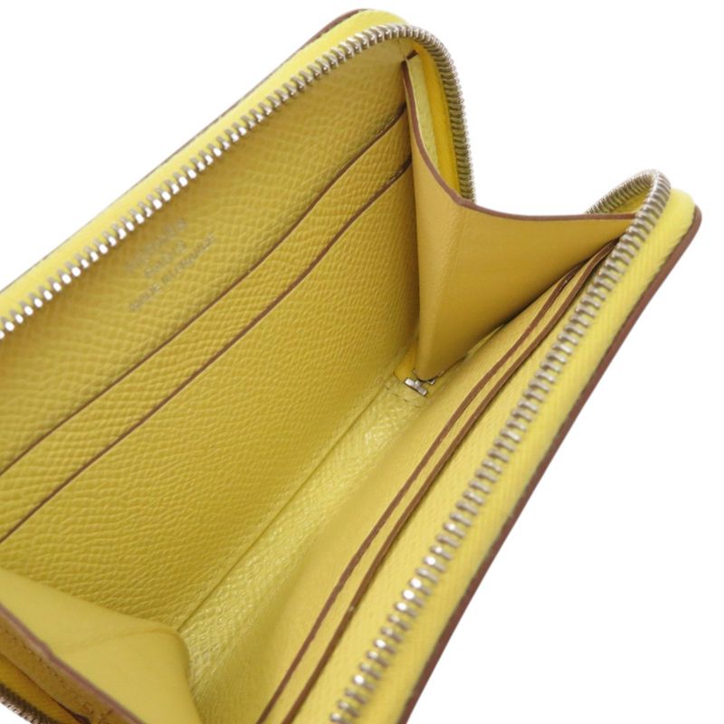 Hermes Azap Mini Veau Epsom Yellow Coin Case
