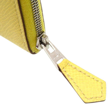 Hermes Azap Mini Veau Epsom Yellow Coin Case