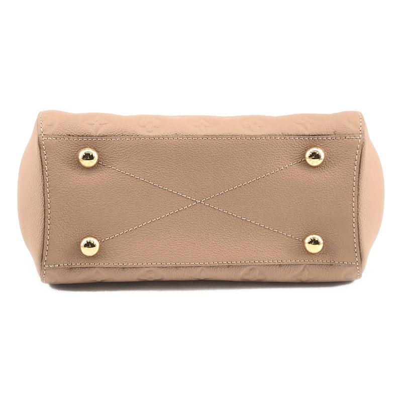 Louis Vuitton Monogram Empreinte Montaigne BB 2-Way Shoulder Bag Beige
