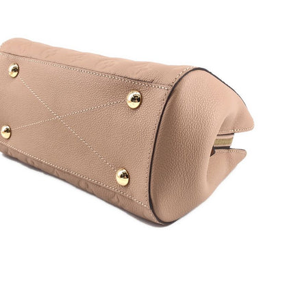 Louis Vuitton Monogram Empreinte Montaigne BB 2-Way Shoulder Bag Beige