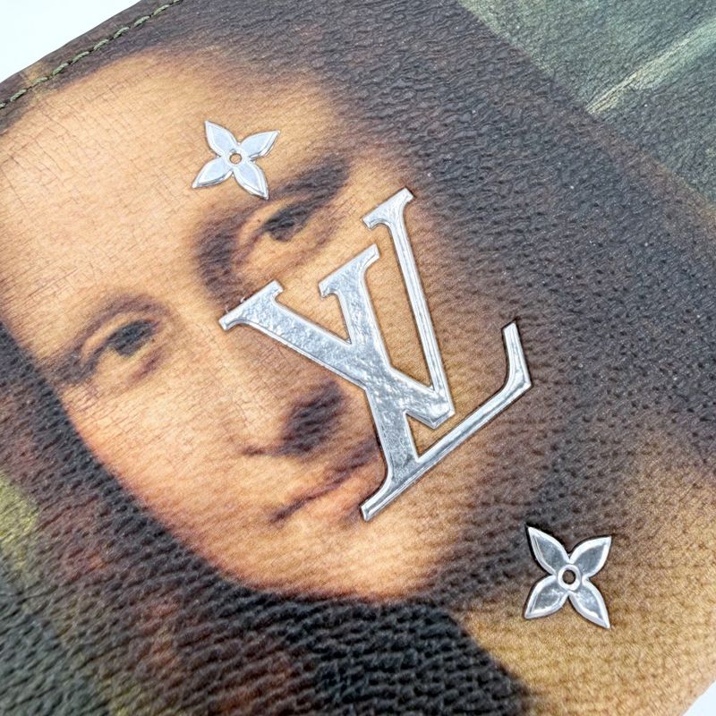Louis Vuitton Wallet Masters Collection Zippy Mona Lisa Khaki Multicolor