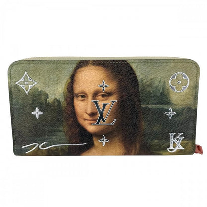 Louis Vuitton Wallet Masters Collection Zippy Mona Lisa Khaki Multicolor