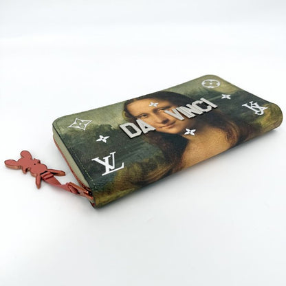 Louis Vuitton Wallet Masters Collection Zippy Mona Lisa Khaki Multicolor