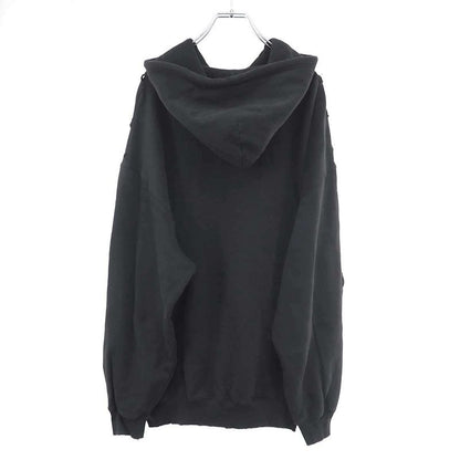Balenciaga I Love Medium Fit Hoodie Distressed Black