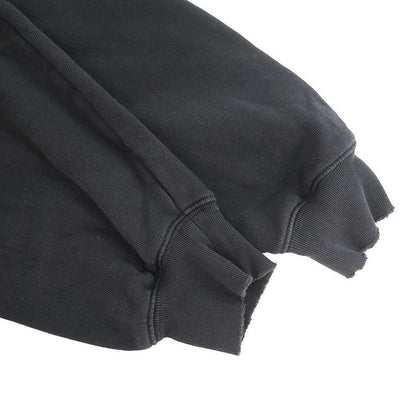 Balenciaga I Love Medium Fit Hoodie Distressed Black
