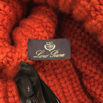 Loro Piana Vinnie Knit Cap Orange