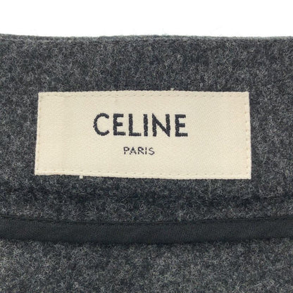 Celine Wool Wrap Skirt Gray 40