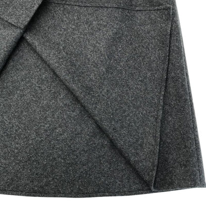 Celine Wool Wrap Skirt Gray 40