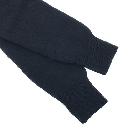Celine by Phoebe Philo Fur Button Cashmere Knit Cardigan 2 Navy