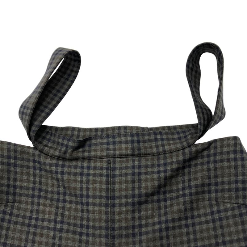 Balenciaga Check Overalls Mixed Color 36 Skirt