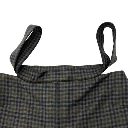 Balenciaga Check Overalls Mixed Color 36 Skirt
