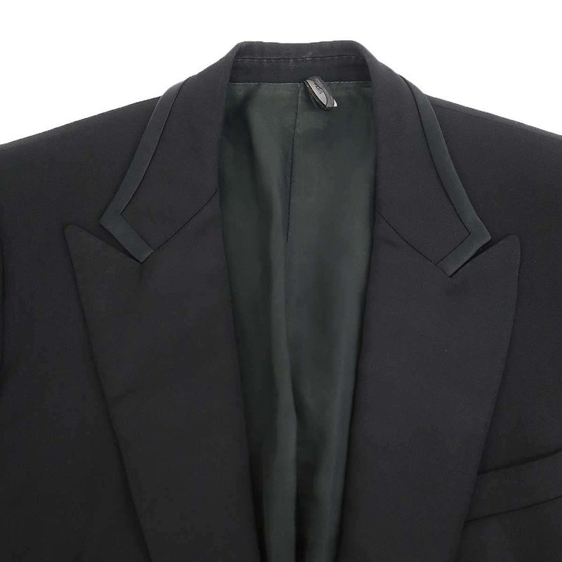 Dior Homme Satin Lapel Smoking Tuxedo Jacket Black 44