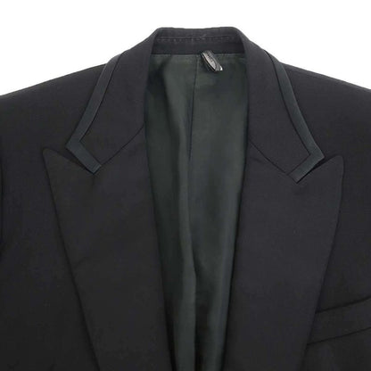 Dior Homme Satin Lapel Smoking Tuxedo Jacket Black 44