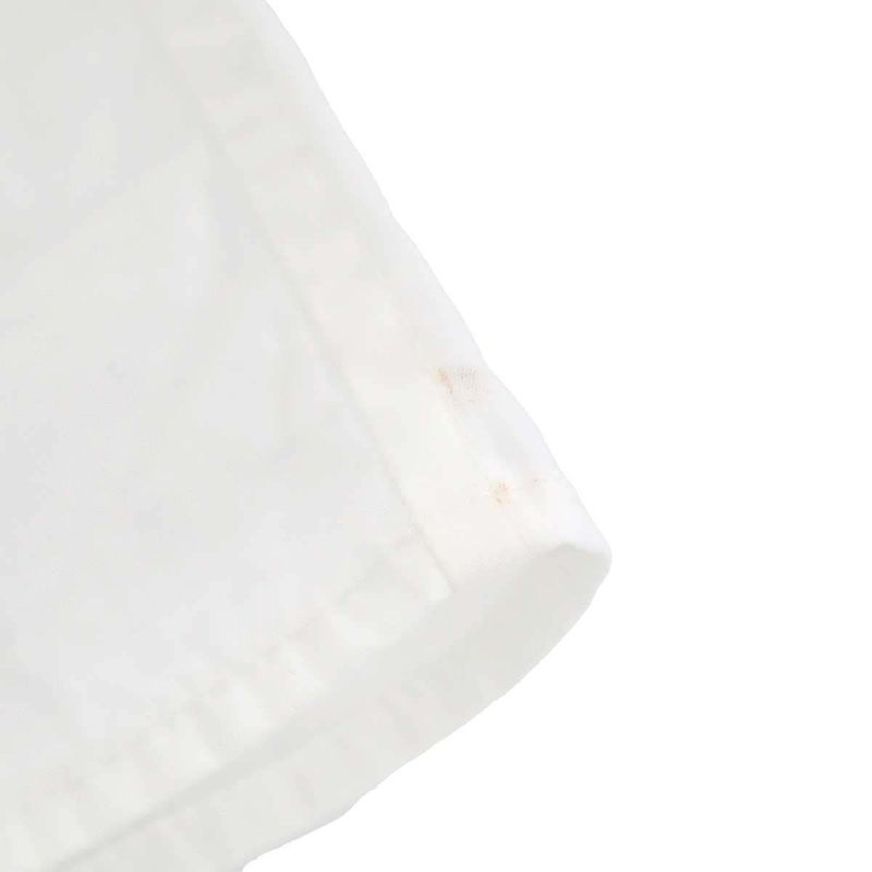 Hermes Short Sleeve Pullover Pocket Blouse Shirt White 38 Sweater