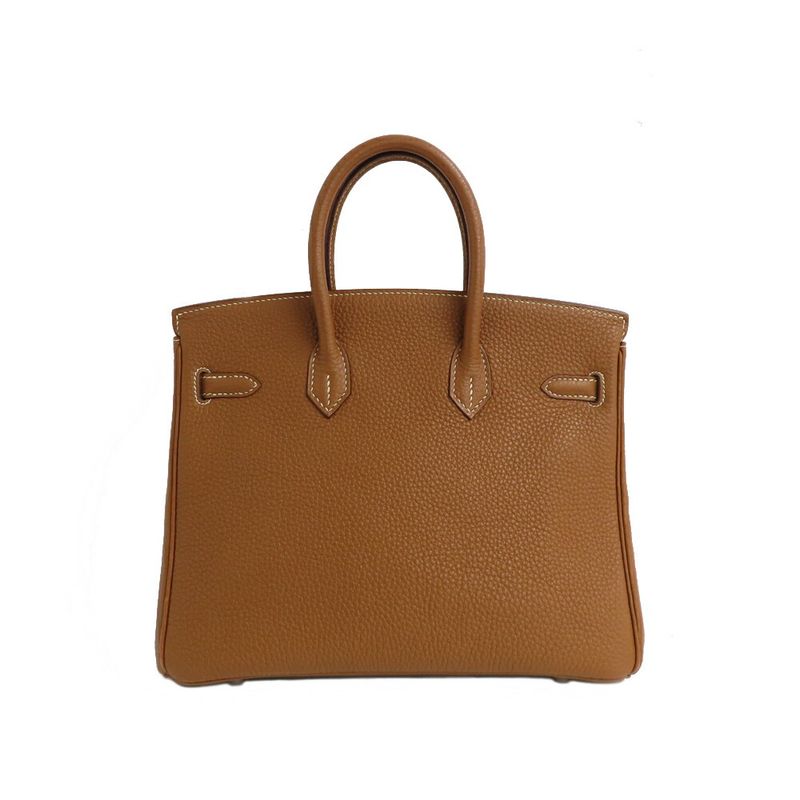Hermes Birkin 25 Gold Togo Silver Handbag