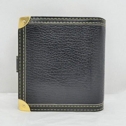 Louis Vuitton Compact Zip Suhali Black Gold Bifold