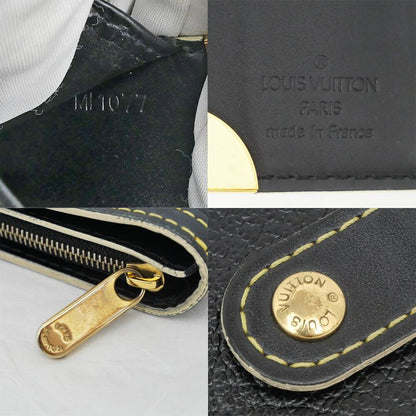Louis Vuitton Compact Zip Suhali Black Gold Bifold