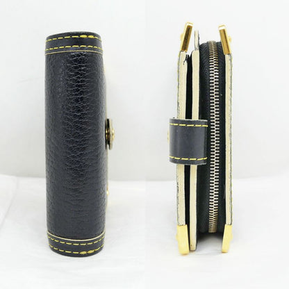 Louis Vuitton Compact Zip Suhali Black Gold Bifold