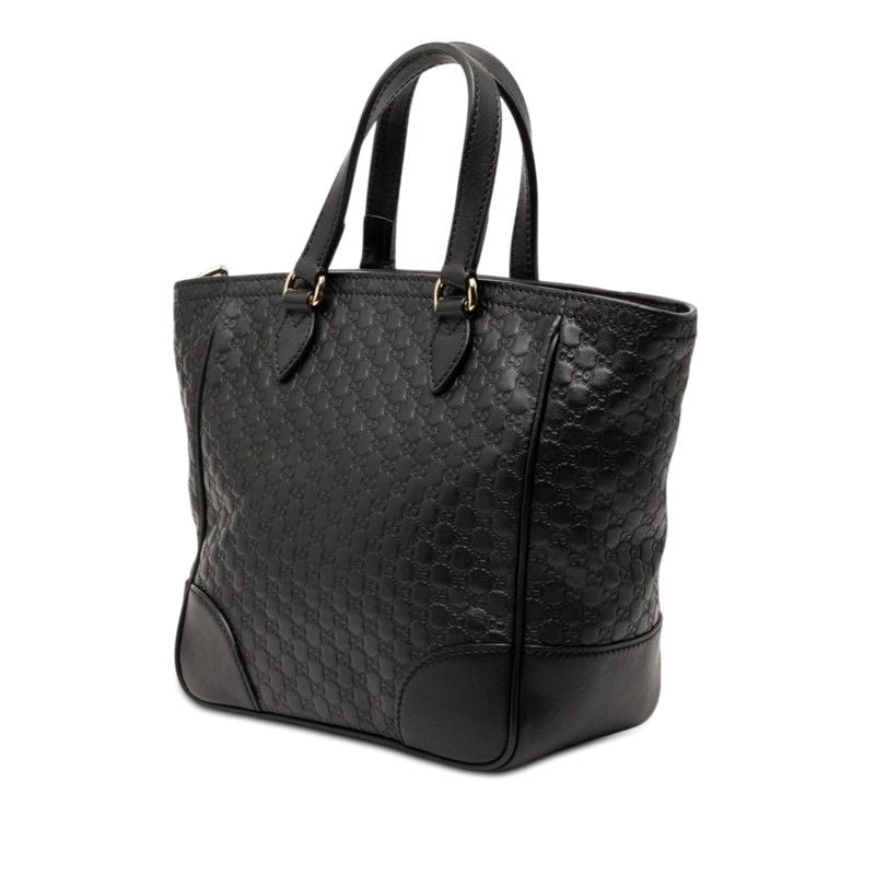 Gucci Micro Guccissima 2-Way Shoulder Bag Black Leather