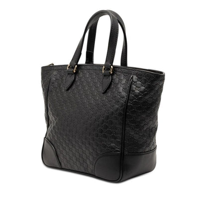 Gucci Micro Guccissima 2-Way Shoulder Bag Black Leather