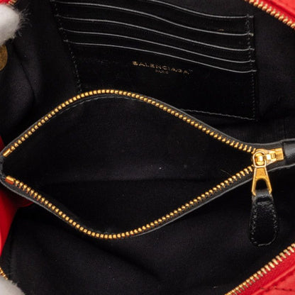 Balenciaga Reporter Xs Chain Shoulder Bag Red Leather