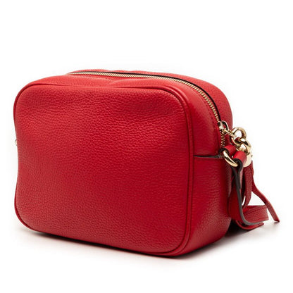 Gucci Soho Interlocking Tassel Disco Bag Red Leather