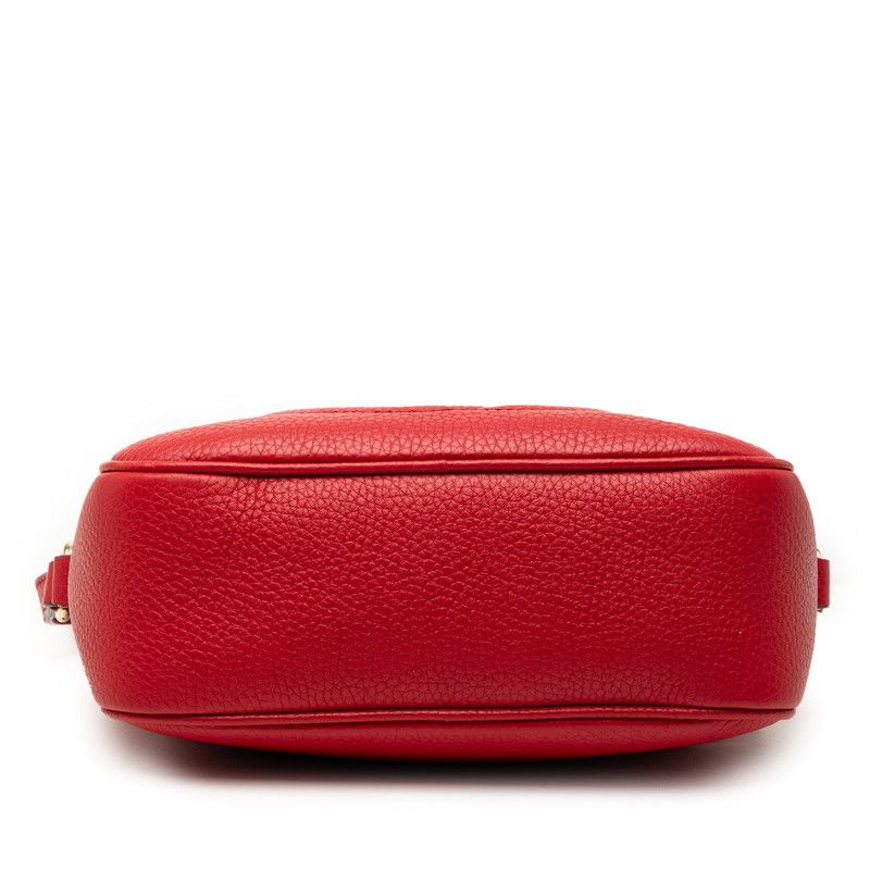 Gucci Soho Interlocking Tassel Disco Bag Red Leather