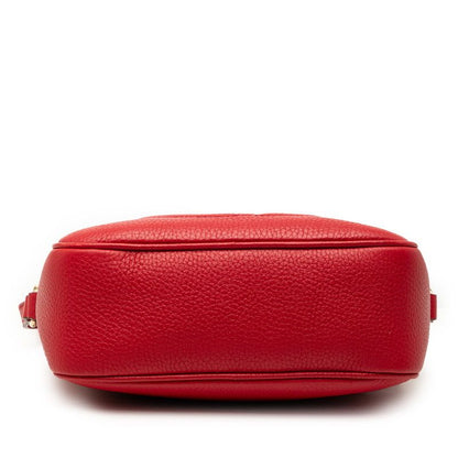 Gucci Soho Interlocking Tassel Disco Bag Red Leather