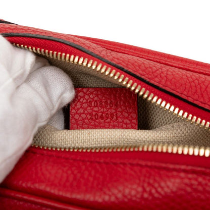 Gucci Soho Interlocking Tassel Disco Bag Red Leather