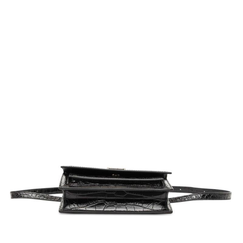 Balenciaga Shoulder Bag Leather Black