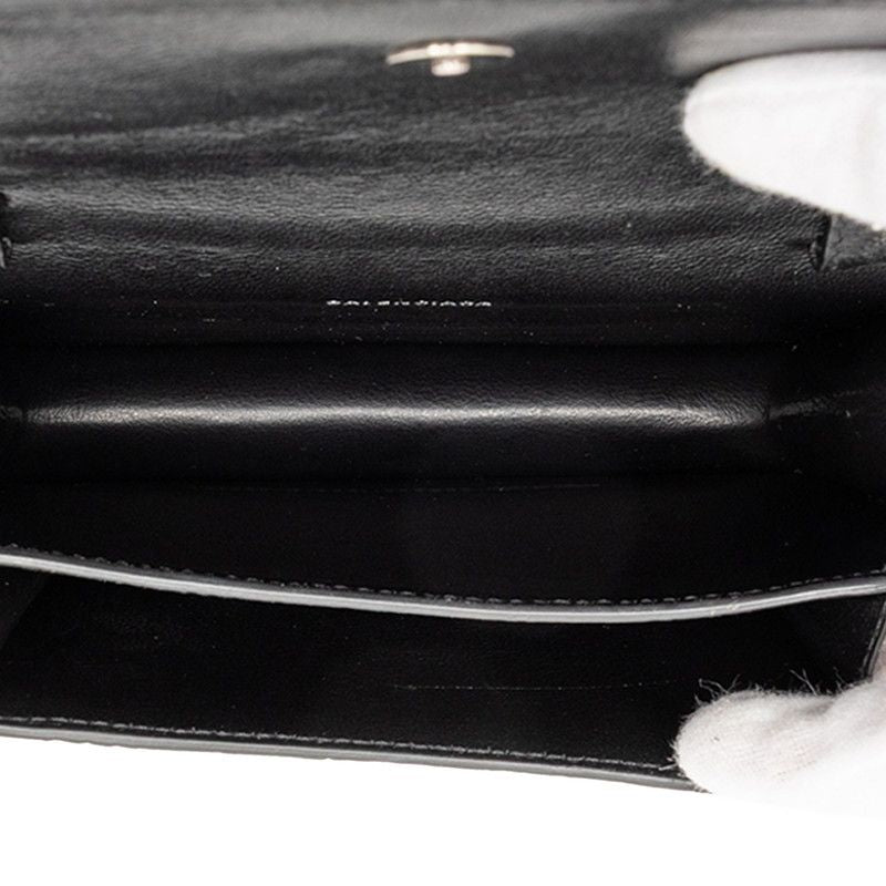 Balenciaga Shoulder Bag Leather Black
