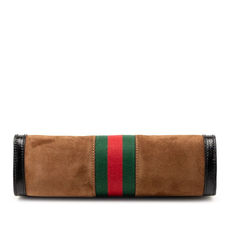 Gucci Ophidia GG Supreme Chain Shoulder Bag Brown Multicolor