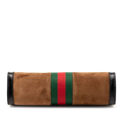 Gucci Ophidia GG Supreme Chain Shoulder Bag Brown Multicolor