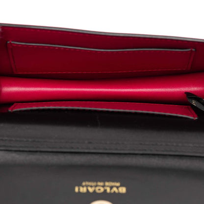 Bvlgari Serpenti Forever Pouch Case Black Multicolor Leather