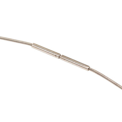 Hermes Cage de Ash Cube Silver Metal Necklace