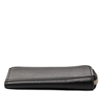 Louis Vuitton Taiga Porte Monnaie Jour Coin Purse L-shaped Zipper Noir Black