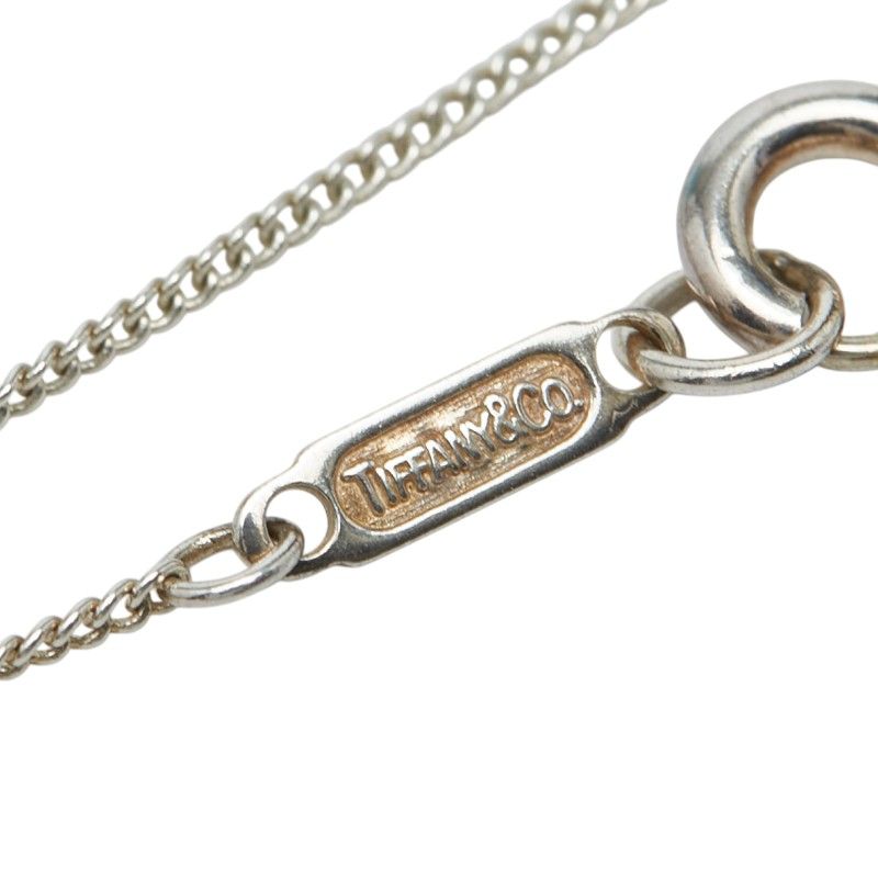 Tiffany & Co Ribbon Pendant Necklace Silver