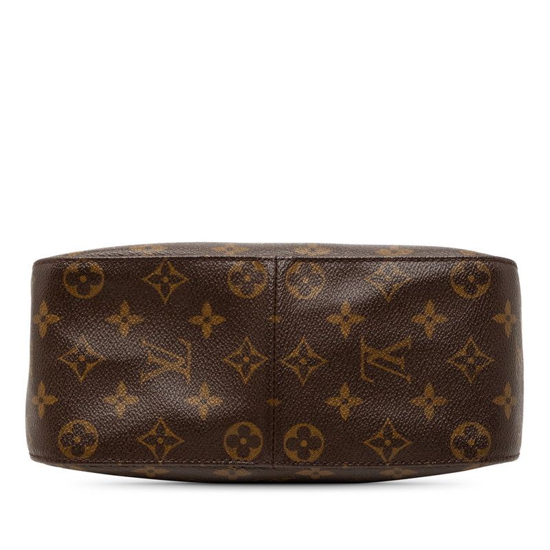 Louis Vuitton Monogram Looping MM Shoulder Bag Brown Leather