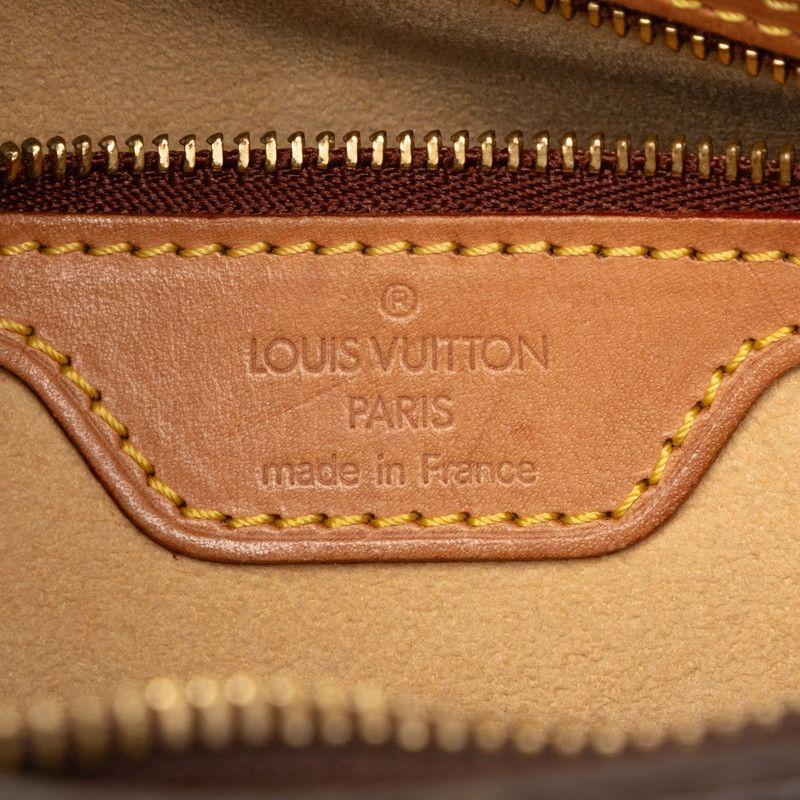 Louis Vuitton Monogram Looping MM Shoulder Bag Brown Leather
