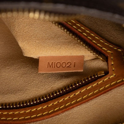Louis Vuitton Monogram Looping MM Shoulder Bag Brown Leather
