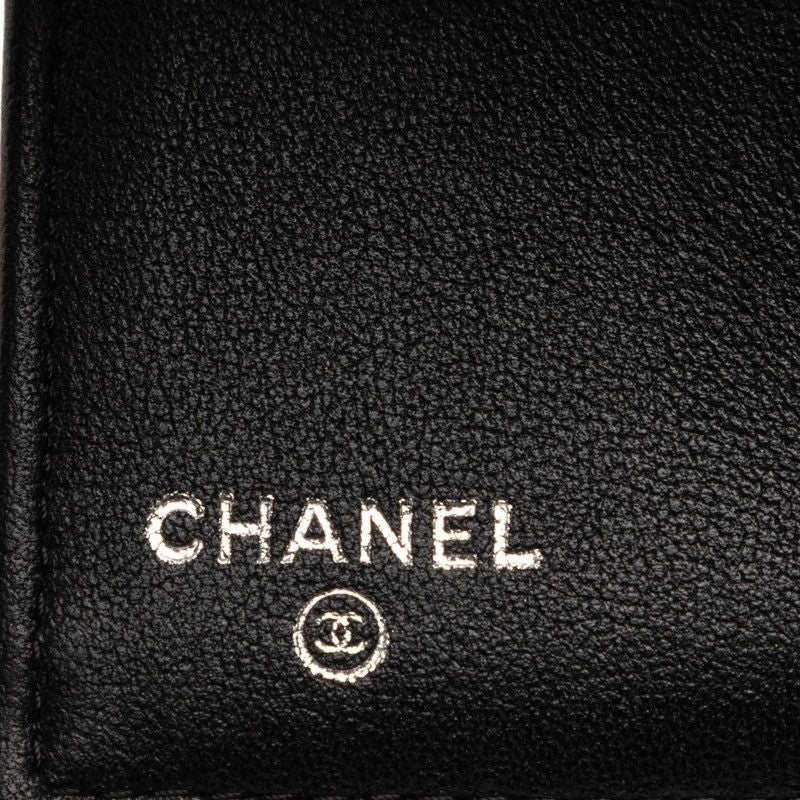 Chanel CC Logo Quilted Black Lambskin
