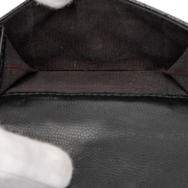 Chanel CC Logo Quilted Black Caviar Leather